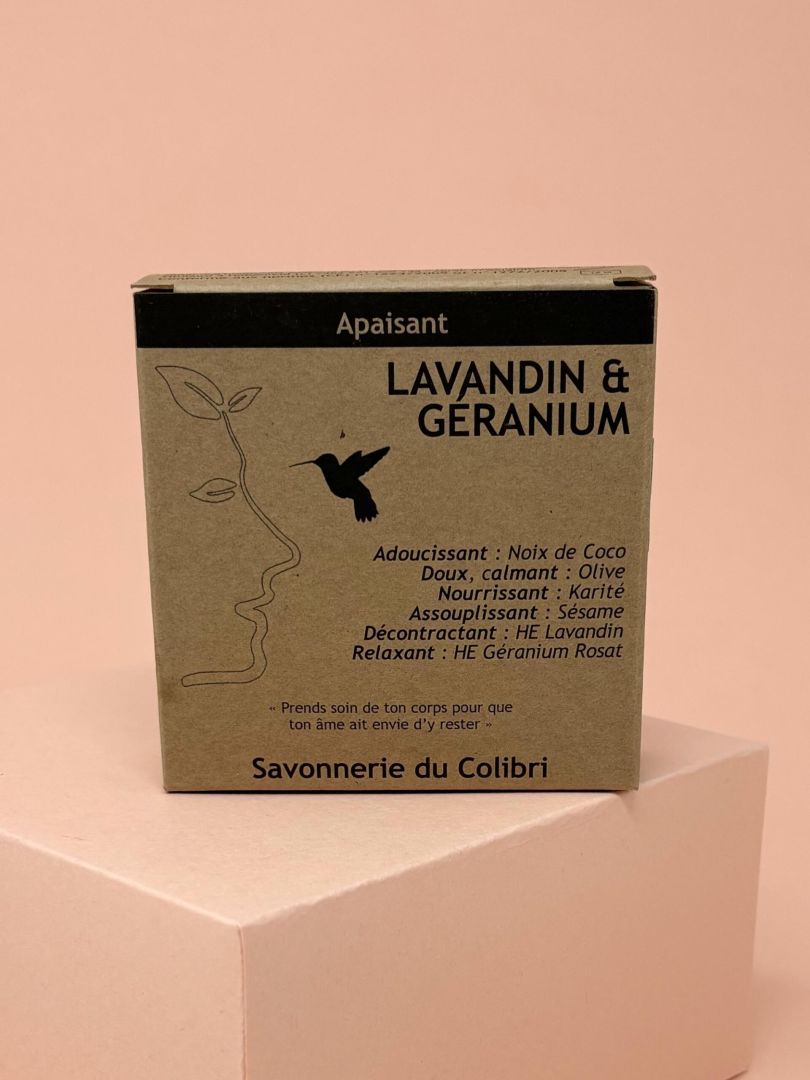 Savon corps relaxant - Lavandin & Geranium