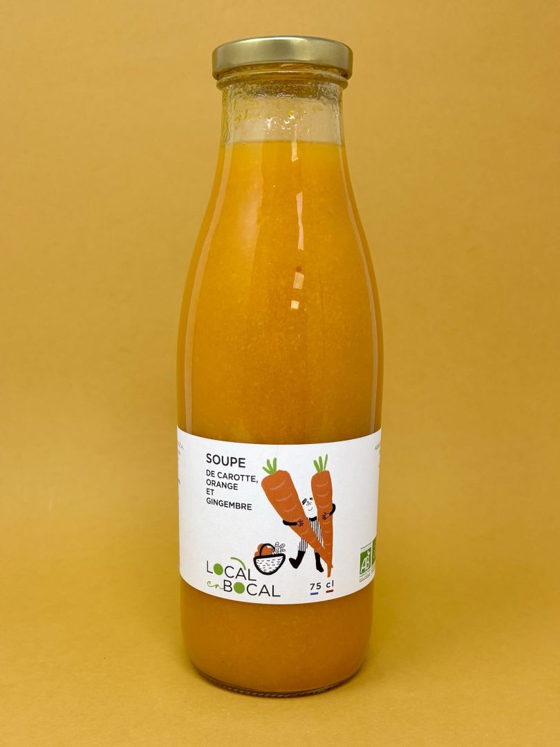 Soupe carotte orange gingembre