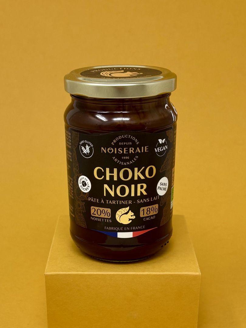 Pâte à tartiner chocolat noir (Cacao 18%)