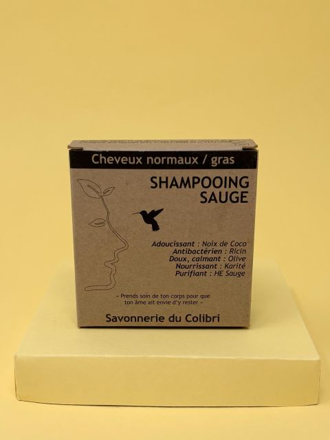 Shampoing solide Cheveux normaux / gras - Sauge